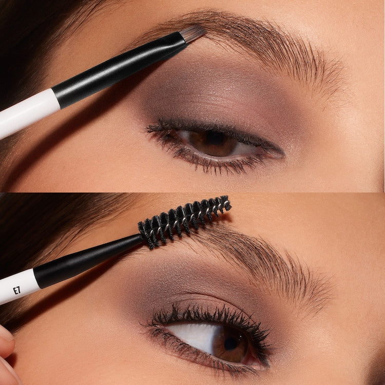 MAKEUP BY MARIO E7 Dual-Ended Eyebrow Brush