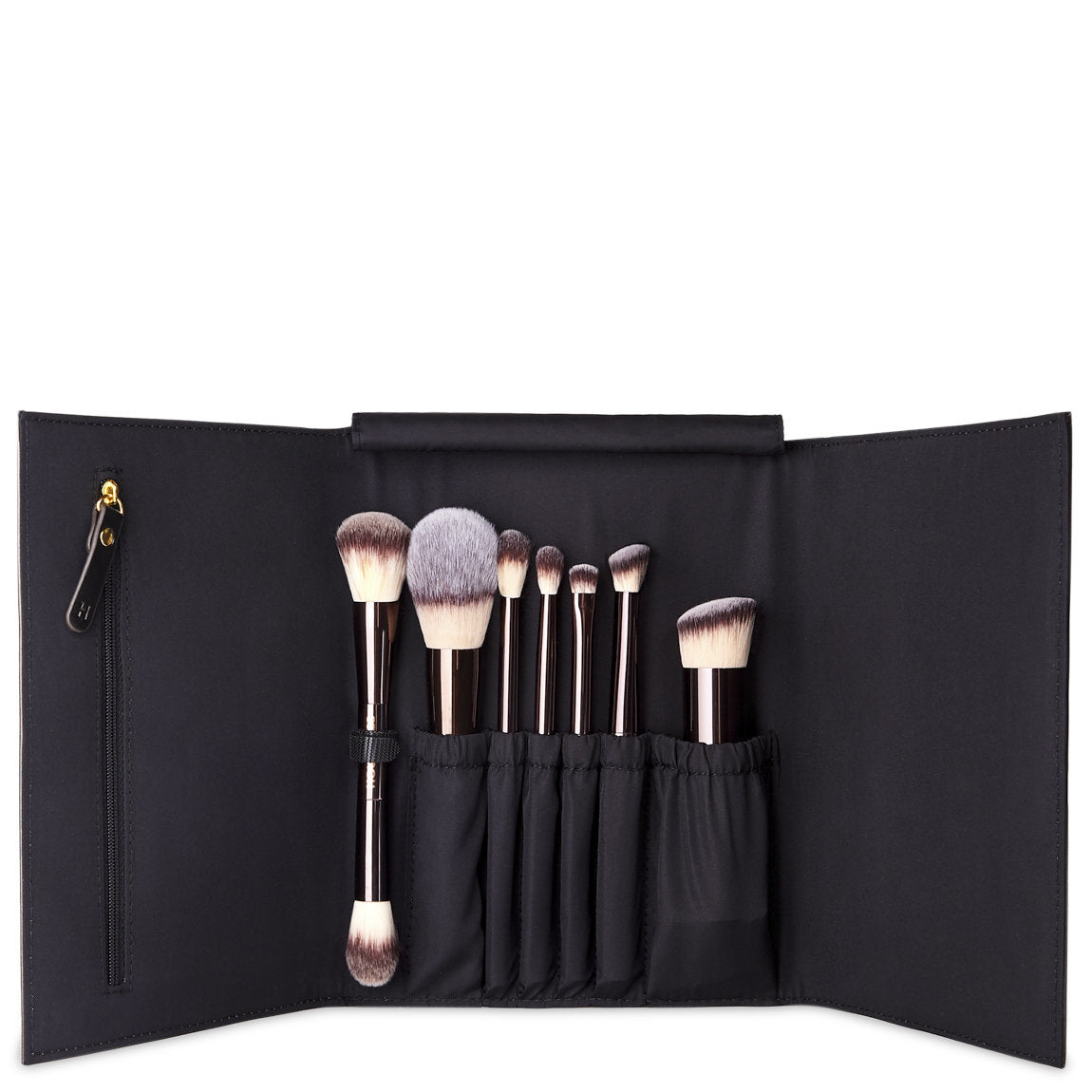 HOURGLASS 7-Piece Luxury Brush Set with Travel Leather Case